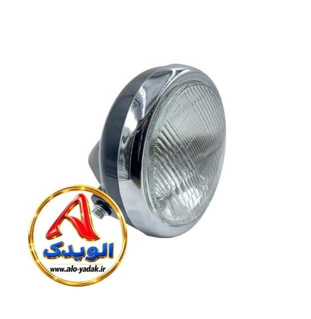 چراغ جلوموتورسیکلت شکاری(شیشه مشجر)