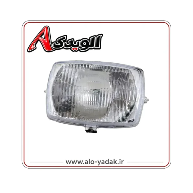 بلوری تک چراغ جلوموتورسیکلت هوندا  (چهارگوش شیشه مشجر)