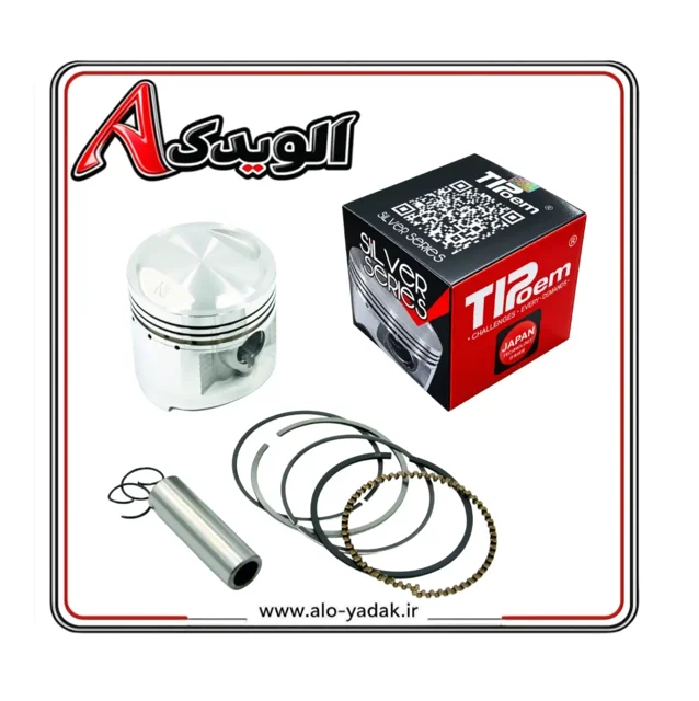 رینگ و پیستون موتورسیکلت هوندا CG125 سایز 50 باتکنولوژی و متریال ژاپنی